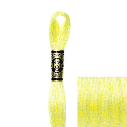DMC Embroidery Floss, 6 - Strand - Lemon Light 445 - Honey Bee Stamps