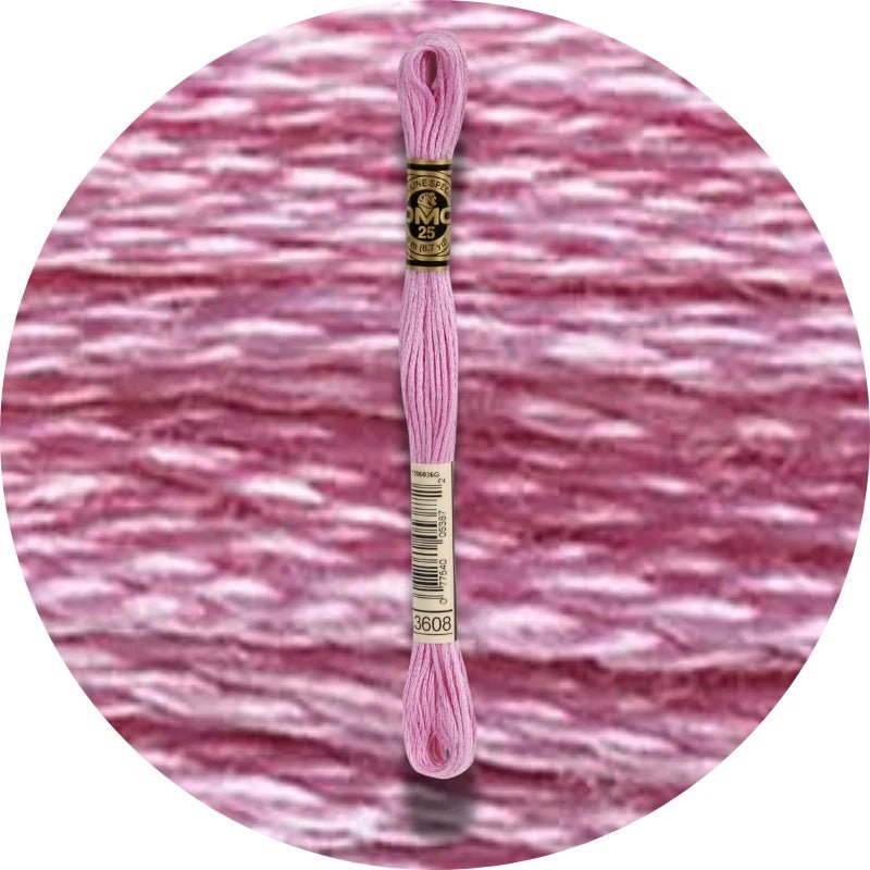 DMC Embroidery Floss, 6-Strand - Plum Very Light 3608 - Honey Bee Stamps
