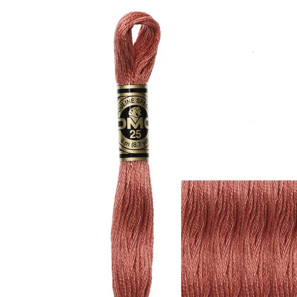DMC Embroidery Floss, 6 - Strand - Salmon Dark 3328 - Honey Bee Stamps
