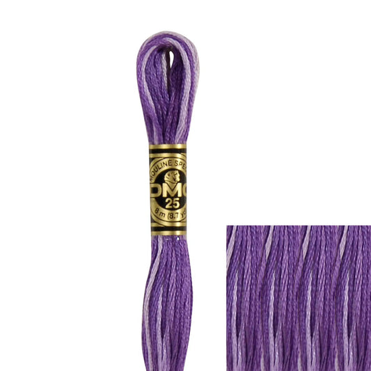 DMC Embroidery Floss, 6 - Strand - Variegated Purple 52 - Honey Bee Stamps