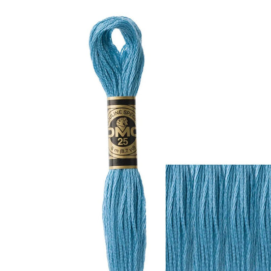 DMC Embroidery Floss, 6 - Strand - Wedgewood Blue Light 518 - Honey Bee Stamps