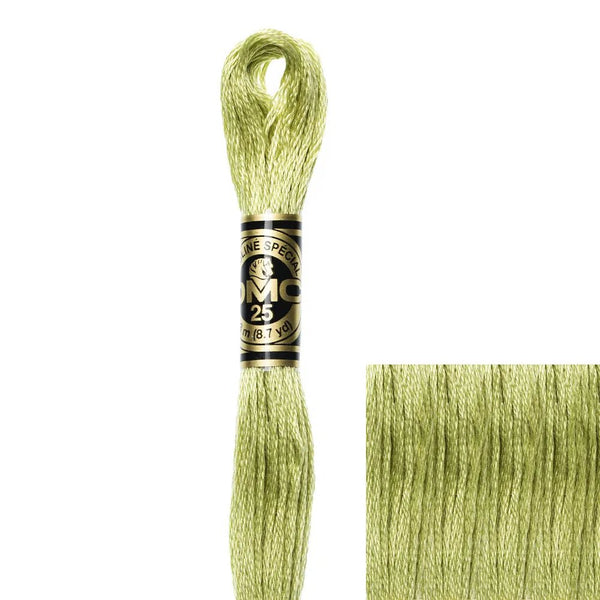 DMC Embroidery Floss, 6-Strand - Yellow Green Light #3348 – Honey