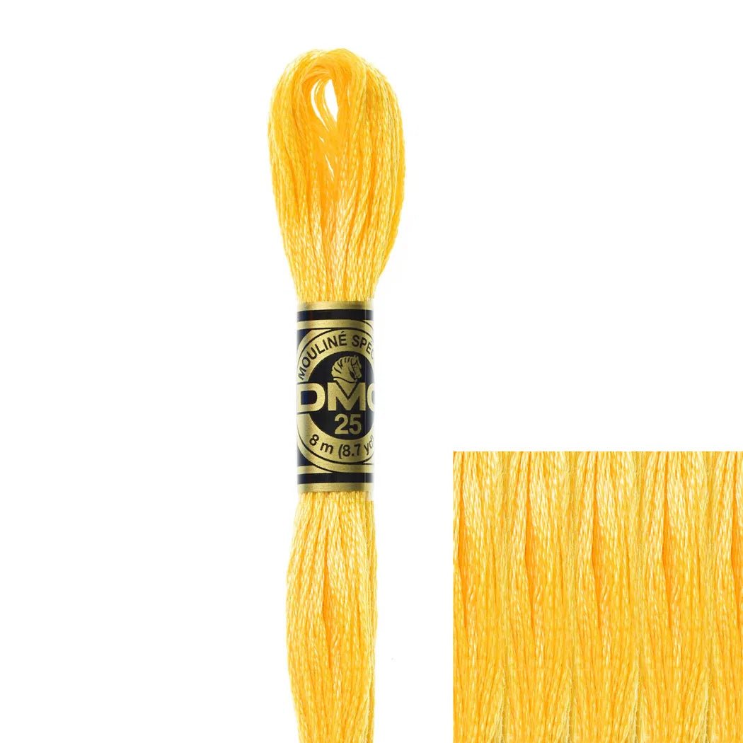 DMC Embroidery Floss, 6 - Strand - Yellow Medium 743 - Honey Bee Stamps