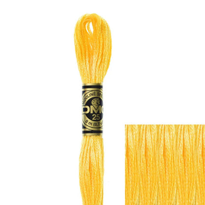 DMC Embroidery Floss, 6 - Strand - Yellow Medium 743 - Honey Bee Stamps