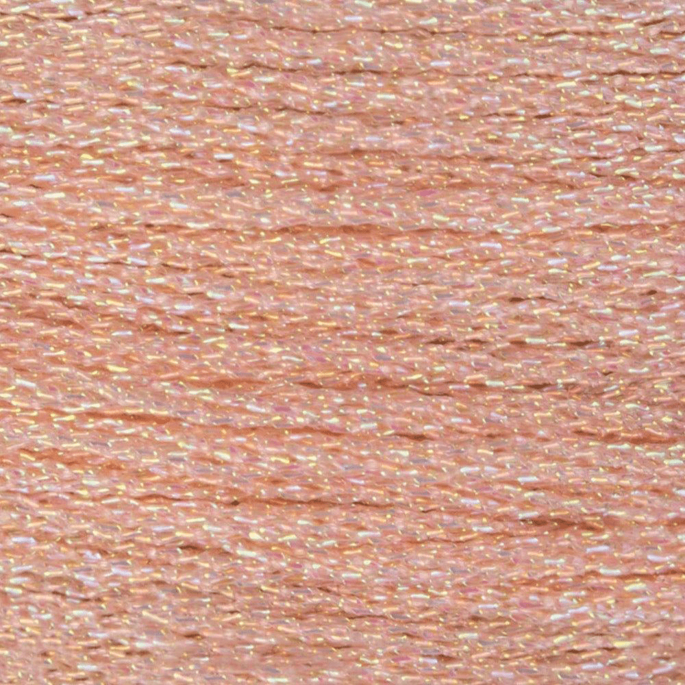 DMC Light Effects Embroidery Floss, 6 - Strand Special Thread - Soft Peach E967 - Honey Bee Stamps