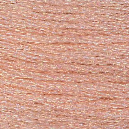 DMC Light Effects Embroidery Floss, 6 - Strand Special Thread - Soft Peach E967 - Honey Bee Stamps