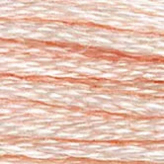 DMC Light Effects Embroidery Floss, 6 - Strand Special Thread - Soft Peach E967 - Honey Bee Stamps