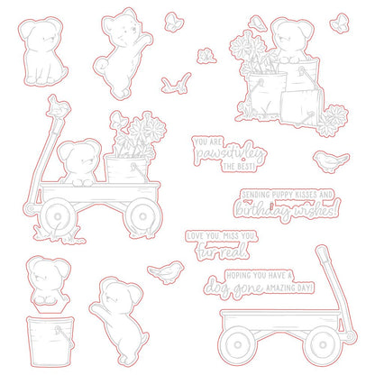 Dog Gone Amazing - Honey Cuts - Coordinating Dies - Honey Bee Stamps