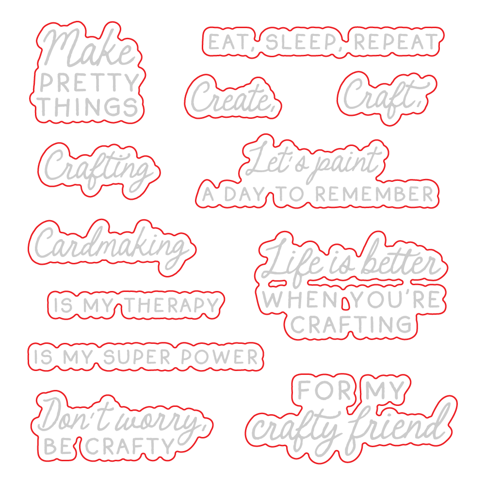 Don't Worry, Be Crafty - Honey Cuts - Coordinating Dies - Honey Bee Stamps