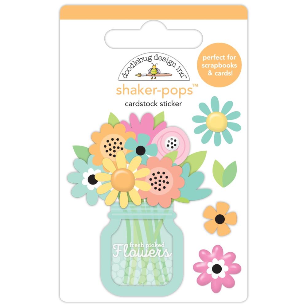 Doodlebug Doodle - Pops 3D Stickers - Spring Bouquet, Butterfly Kisses - Honey Bee Stamps