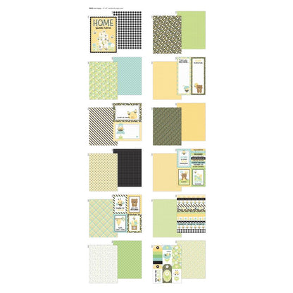 Doodlebug Double - Sided Paper Pad 6"x8" - Bee Happy - Honey Bee Stamps