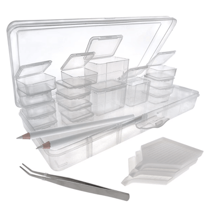 Embellishment, Sequin, Bead Storage Boxes and 24 Piece Accessory Tool Kit - Honey Bee Stamps