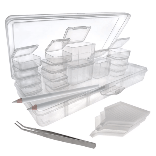 Embellishment, Sequin, Bead Storage Boxes and 24 Piece Accessory Tool Kit - Honey Bee Stamps