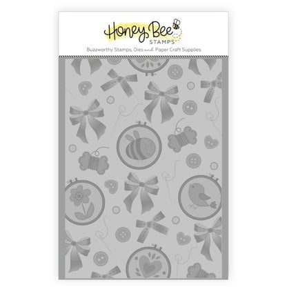 Embroidered - 3D Embossing Folder - Honey Bee Stamps