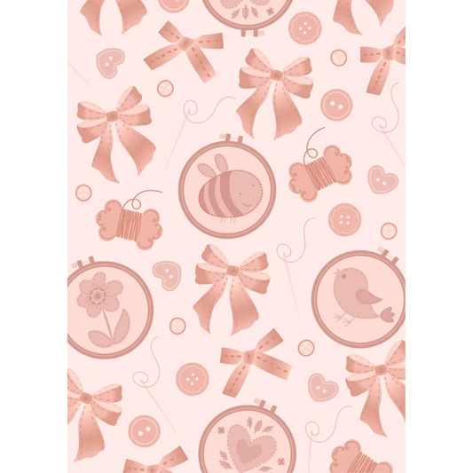 Embroidered - 3D Embossing Folder - Honey Bee Stamps