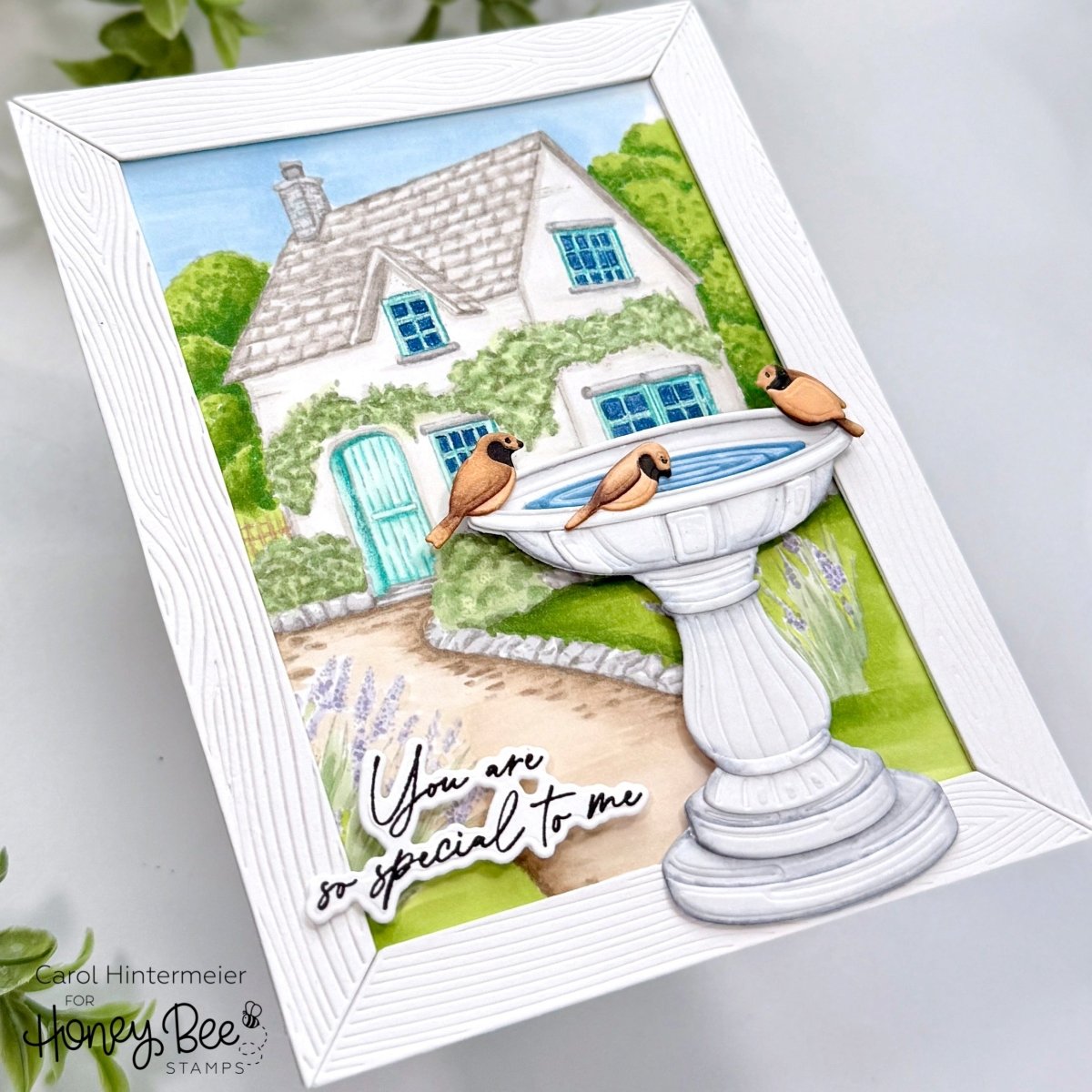 English Cottage - 4.25x5 Rubber Cling Stamp Set - Honey Bee Stamps