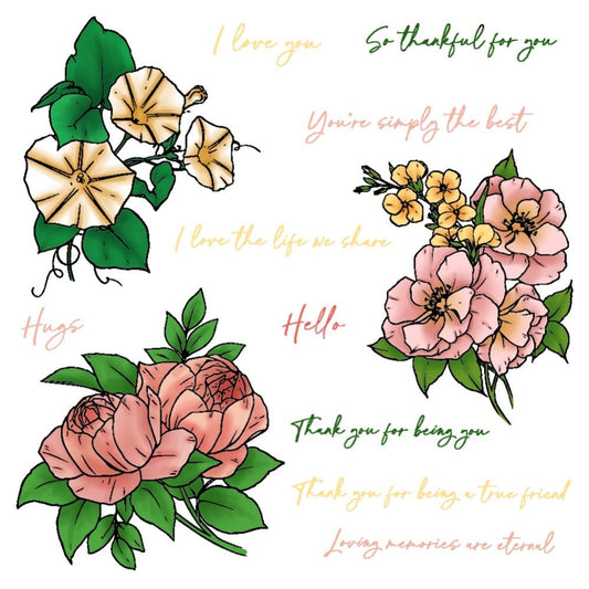 Eternal Love - 6x6 Photopolymer Stamp Set - Retiring - Honey Bee Stamps