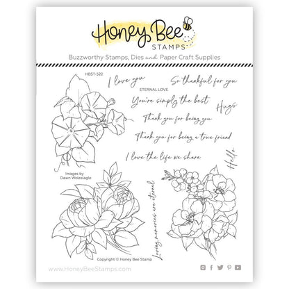 Eternal Love - 6x6 Photopolymer Stamp Set - Retiring - Honey Bee Stamps