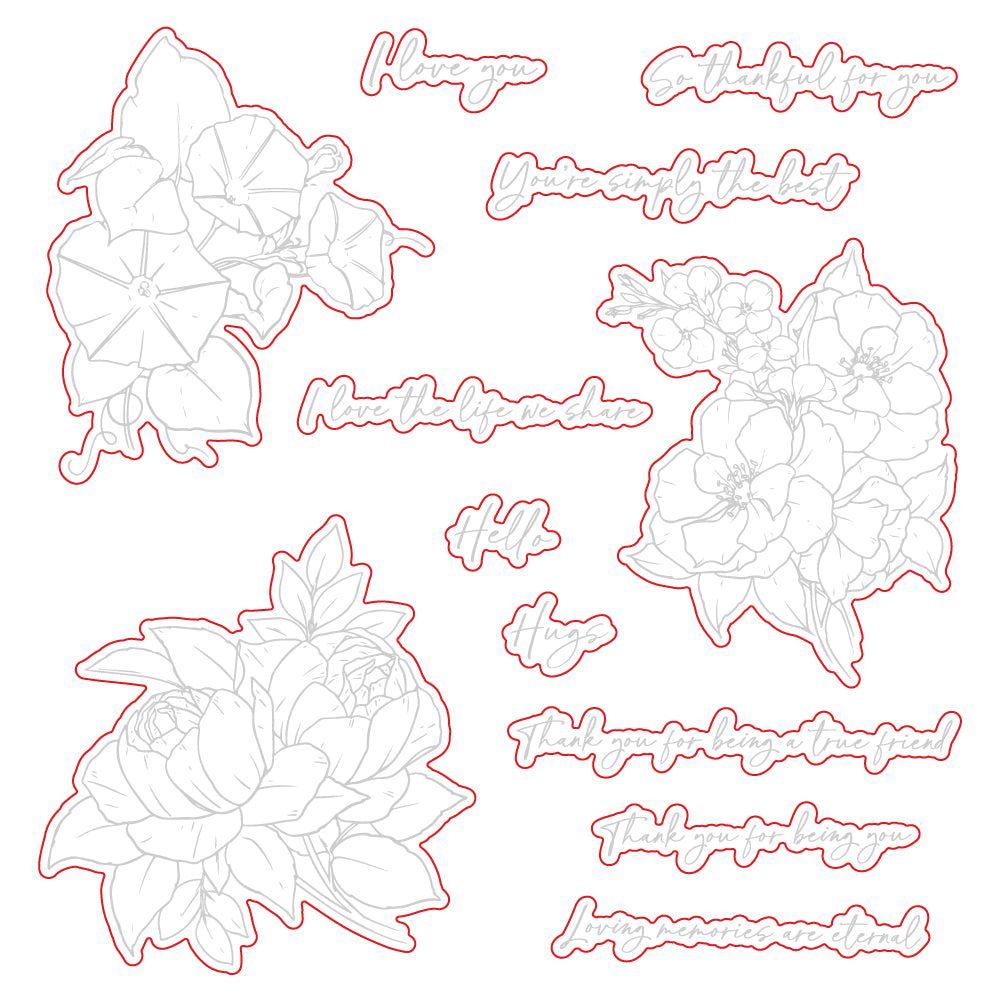 Eternal Love - Honey Cuts - Coordinating Dies - Retiring - Honey Bee Stamps