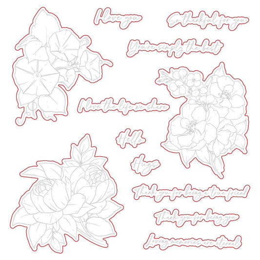 Eternal Love - Honey Cuts - Coordinating Dies - Retiring - Honey Bee Stamps