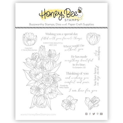 Everything Beautiful - 6x6 Photopolymer Stamp Set - Honey Bee Stamps