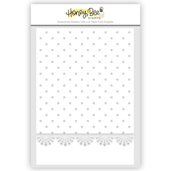 Eyelet Lace - 3D Embossing Folder and Coordinating Die Set - Honey Bee Stamps