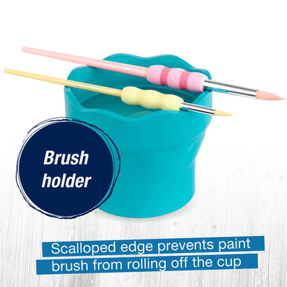 Faber - Castell Collapsible Paint Water Cup - Teal - Honey Bee Stamps