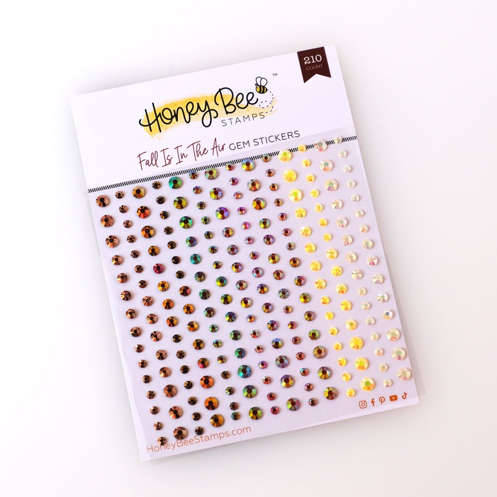 Fall Is In The Air Gems Stickers - 210 Count - Honey Bee Stamps