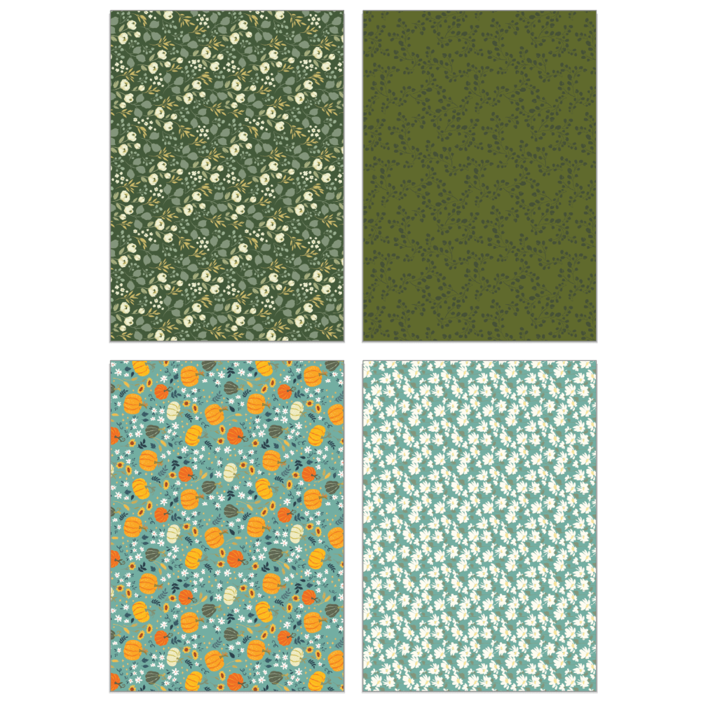 Fall Is In The Air Paper Pad 6x8.5 - 24 Double - Sided Sheets - Honey Bee Stamps