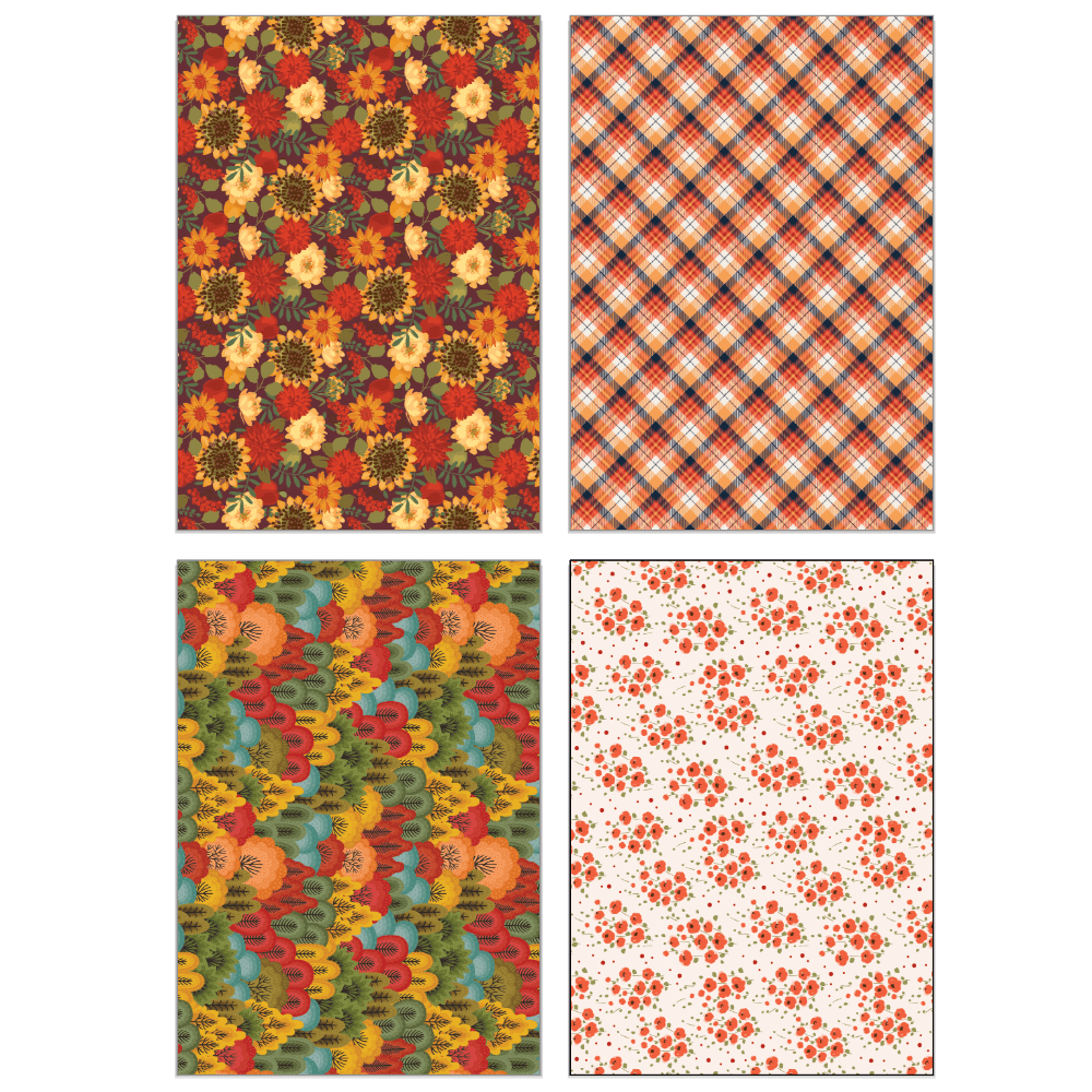 Fall Is In The Air Paper Pad 6x8.5 - 24 Double - Sided Sheets - Honey Bee Stamps