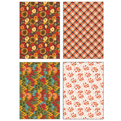 Fall Is In The Air Paper Pad 6x8.5 - 24 Double - Sided Sheets - Honey Bee Stamps