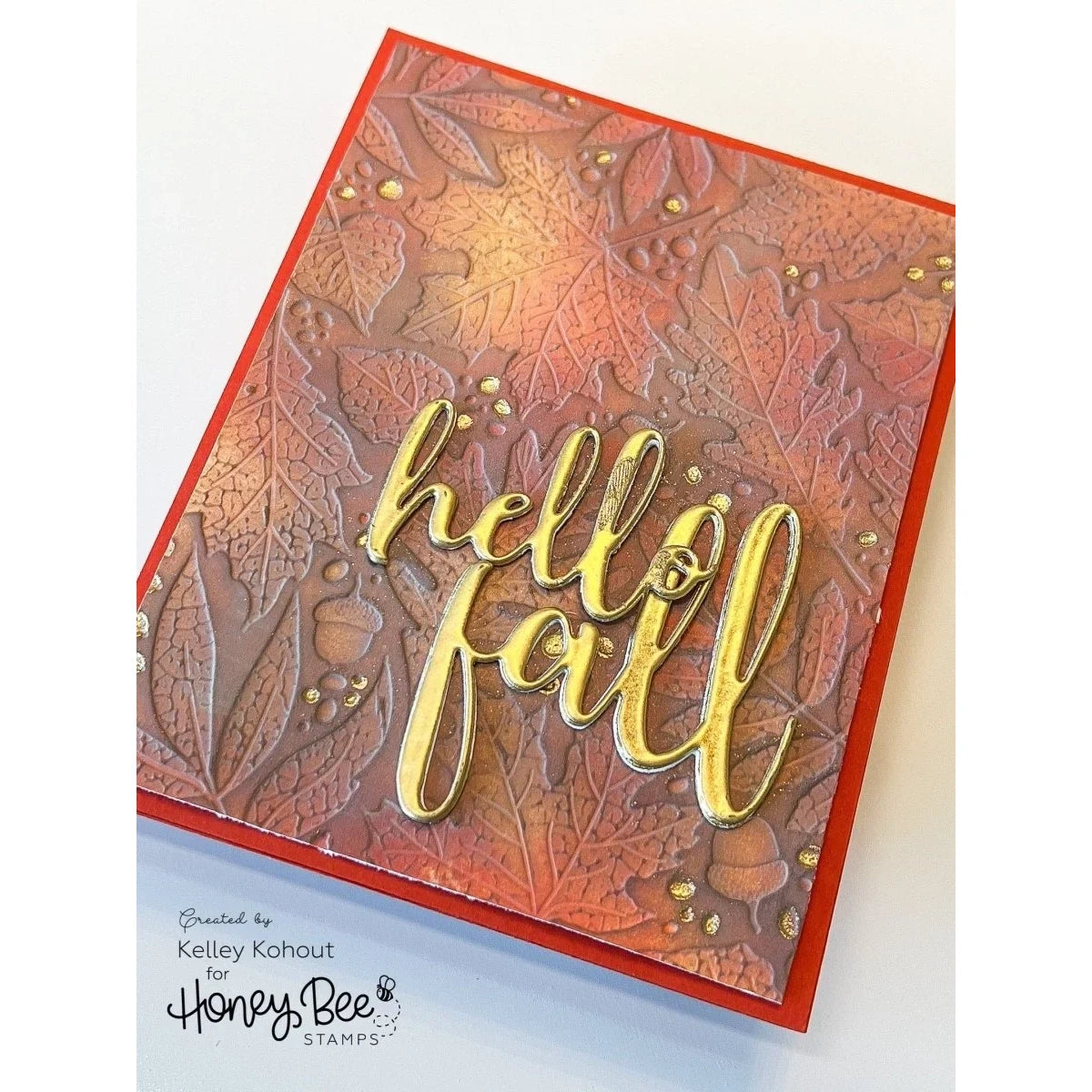 Fall Leaves 3D Embossing Folder - Honey Bee Stamps