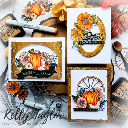 Fancy Fall Layering Frames - Honey Cuts - Stand - Alone Dies - Honey Bee Stamps