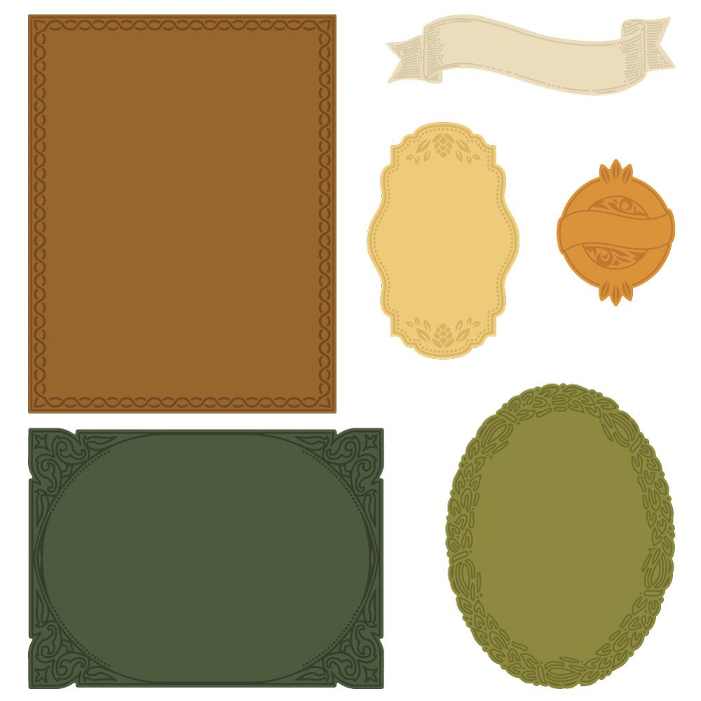 Fancy Fall Layering Frames - Honey Cuts - Stand - Alone Dies - Honey Bee Stamps