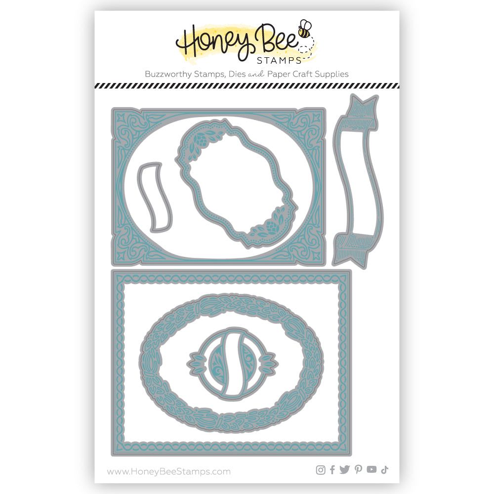 Fancy Fall Layering Frames - Honey Cuts - Stand - Alone Dies - Honey Bee Stamps