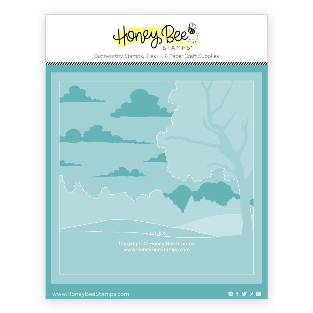 Farmhouse Fields - Set Of 6 - 6"x6" Layering Stencils - Honey Bee Stamps