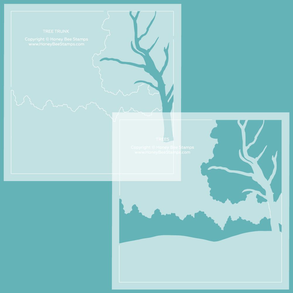 Farmhouse Fields - Set Of 6 - 6"x6" Layering Stencils - Honey Bee Stamps