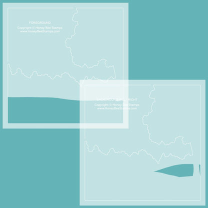 Farmhouse Fields - Set Of 6 - 6"x6" Layering Stencils - Honey Bee Stamps