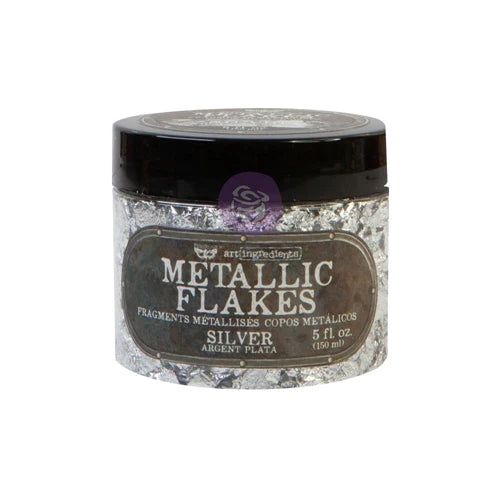 Finnabair Art Ingredients Metallic Flakes 150ml - Silver - Honey Bee Stamps