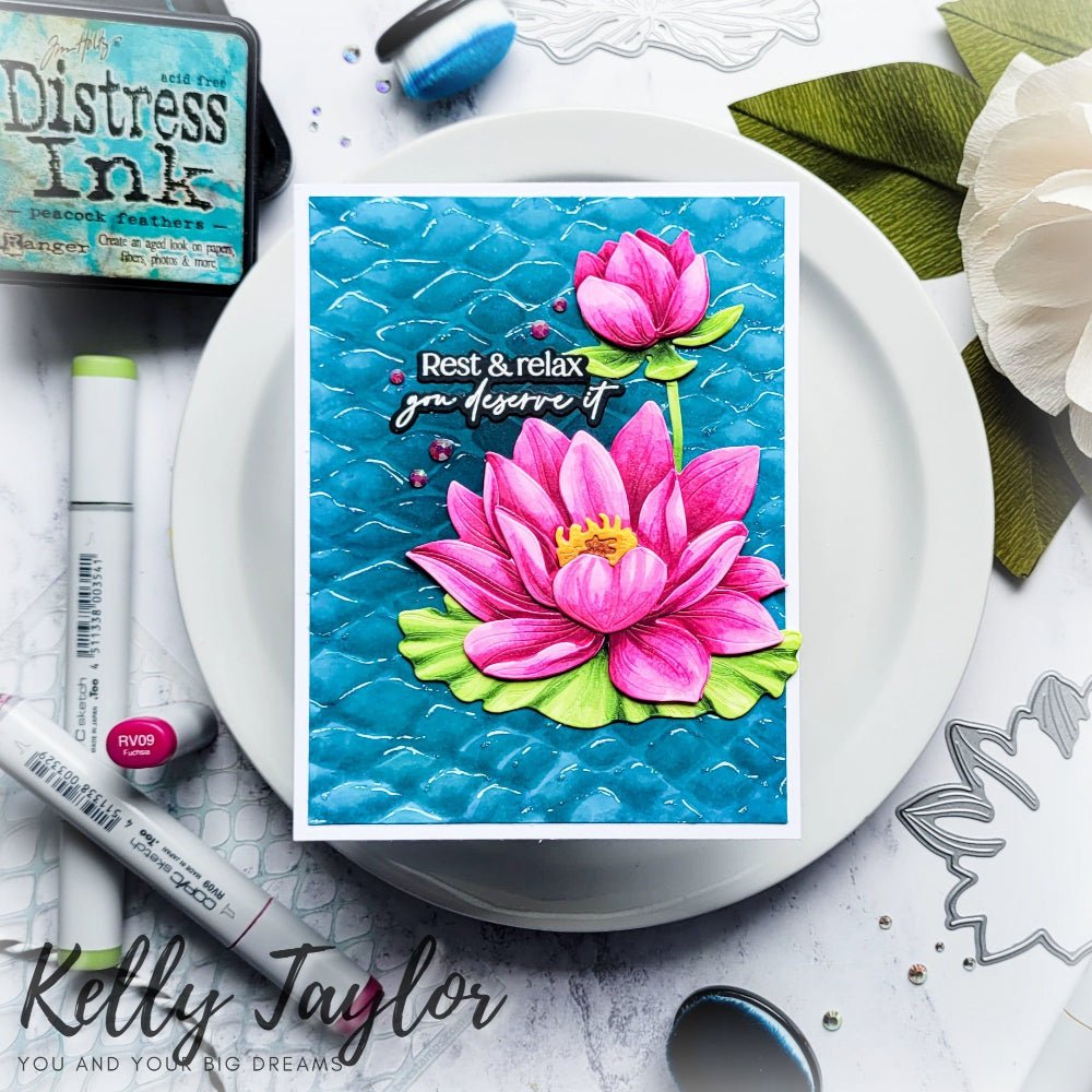 Fish Net - 6"x6" Background Stencil - Honey Bee Stamps