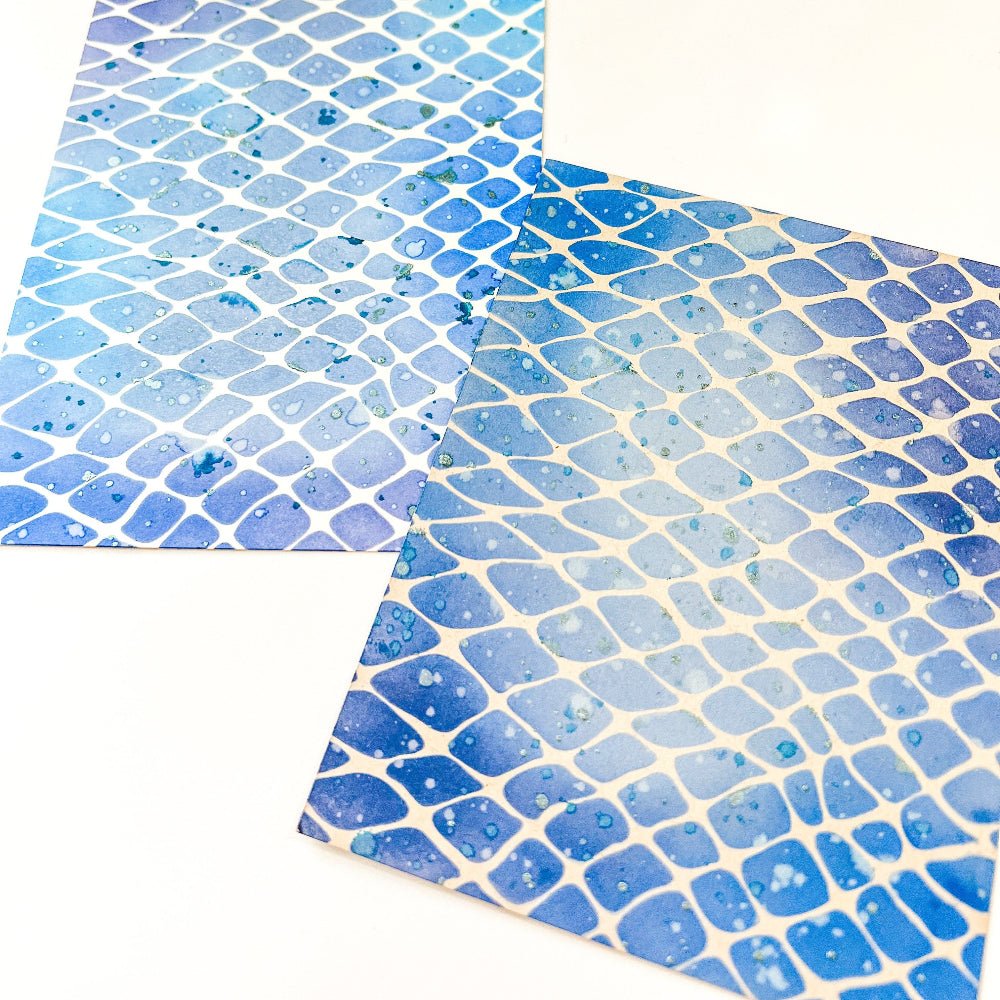 Fish Net - 6"x6" Background Stencil - Honey Bee Stamps