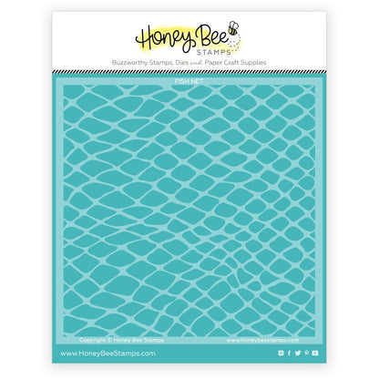 Fish Net Background Stencil - Honey Bee Stamps