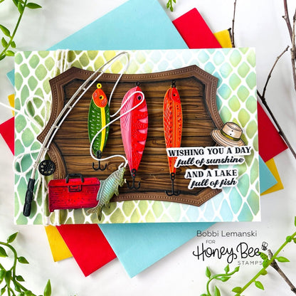 Fishing Legend - Honey Cuts - Coordinating Dies - Honey Bee Stamps