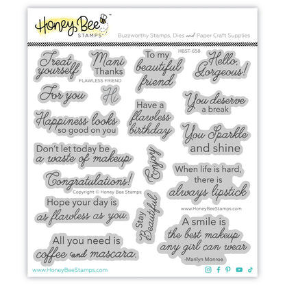 Flawless Friend - 6x6 Photopolymer Stamp Set - Honey Bee Stamps