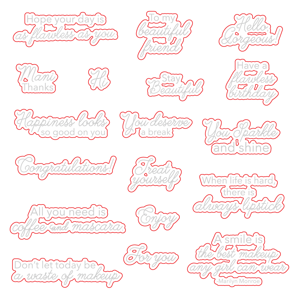 Flawless Friend - Honey Cuts - Coordinating Dies - Honey Bee Stamps