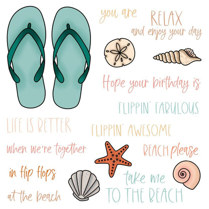 Flippin' Fabulous - 6x6 Photopolymer Stamp Set - Honey Bee Stamps