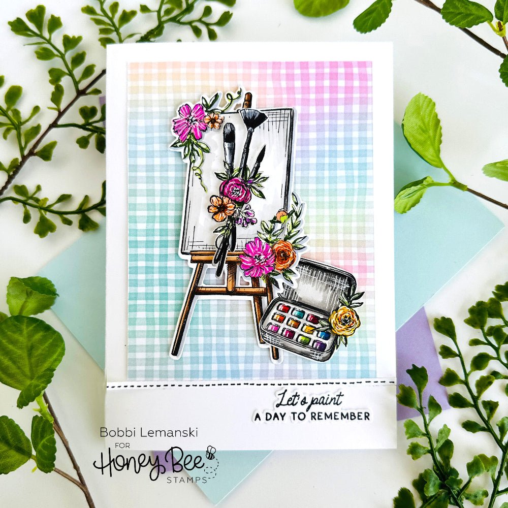 Floral Easel - Honey Cuts - Coordinating Dies - Honey Bee Stamps