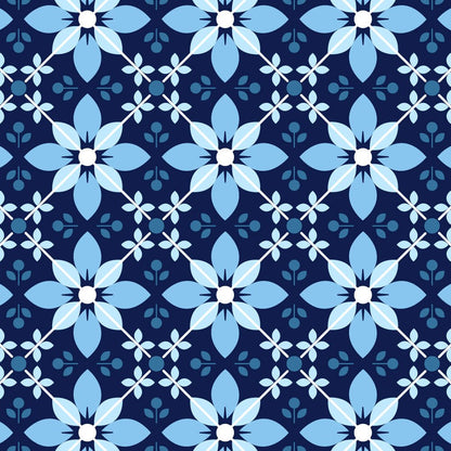 Floral Mosaic - Set of 4 - 6"x6" Layering Stencils - Honey Bee Stamps