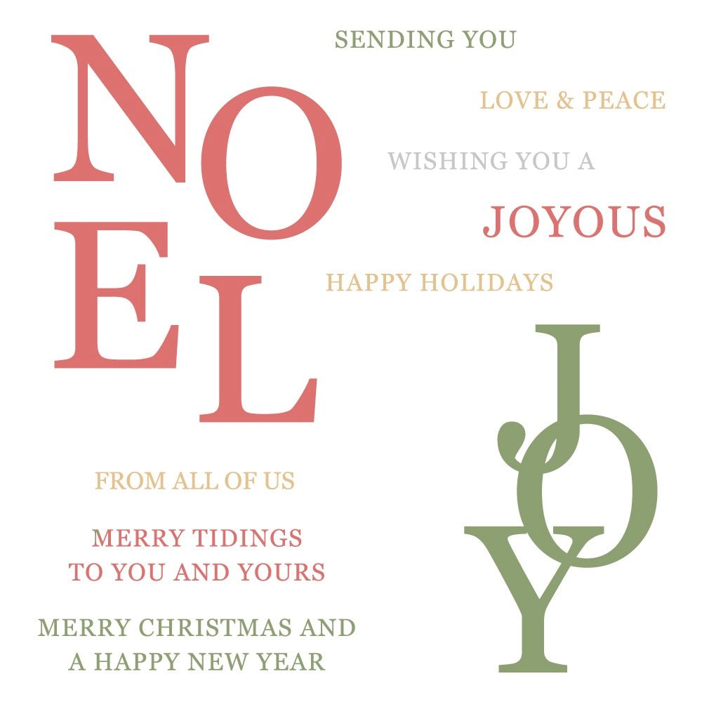 Floral Noel - 4x4 Photopolymer Stamp Set - Honey Bee Stamps