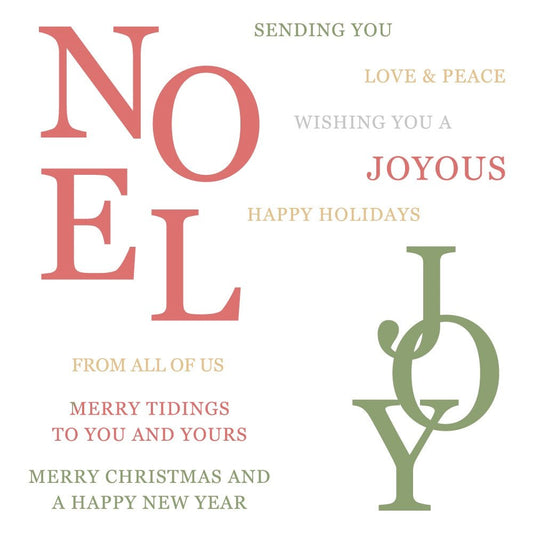 Floral Noel - 4x4 Photopolymer Stamp Set - Honey Bee Stamps